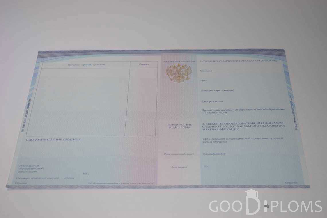 Приложение к Диплому Техникума с Отличием в период c 2014 по 2025 год - Минск